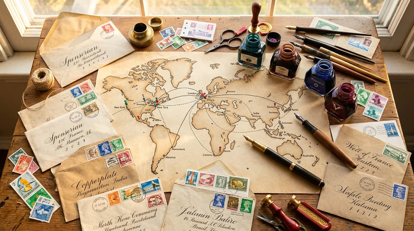 Penpal Net Community Network: Connecting International Writers 2 Penpal Net community network of international letter writers (AI Generated Image)